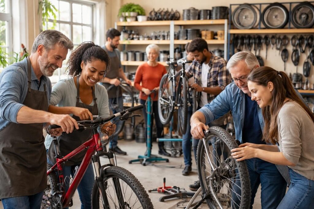 découvrez comment entretenir votre vélo à petit prix grâce aux ateliers participatifs et aux pièces d'occasion proposées par decathlon. économisez tout en prenant soin de votre vélo.